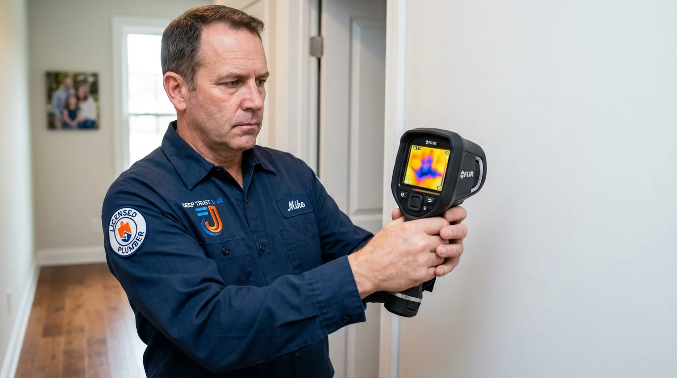 Thermal imaging leak detection by Johns Plumbing LLC in Myrtle Beach